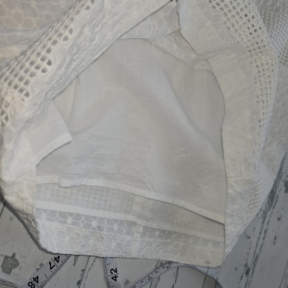 Belle BADGLEY MISCHKA Daya Dress Ivory Navy Women’s Size 0 - Picture 12 of 14